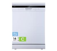 COMFEE' Full Size Freestanding Dishwasher, 14 Place Settings, White