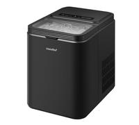 COMFEE' RCI12BL1UK(E) Countertop Ice Maker, 12kg in 24H, 8 Ice Bullets in 6-9 minutes, 2 Bullet Ice Sizes, Self-Cleaning Ice Machine with Ice Scoop & Basket, Suitable for Home/Kitchen/Office/Party