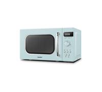 COMFEE' Retro Style 800w 20L Microwave Oven with 8 Auto Menus, 5 Cooking Power Levels, and Express Cook Button - Mint Green -CM-M202RAF(GN)