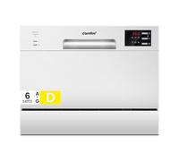 COMFEE' Table Top Dishwasher, 6 Place Settings, White