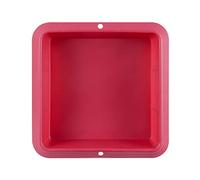 COMFEELING Square Silicone Cake Baking Pan 7 Inch Mold for Mousse Chiffon Cakes Cheesecake Non-Stick Baking Trays for Birthday Party