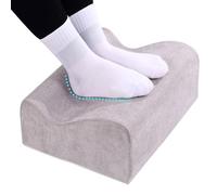 COMFelicify Foot Rest for Under Desk at Work, Ergonomic Under Desk Footrest with Washable Cover, Memory Foam Foot Stool for Office Chair & Gaming Chair, Back & Hip Pain Relief, Light Grey