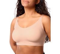 COMFELIE Seamless Wireless Bra Comfy Pullover Bra Soft Buttery Smooth Everyday Bralette Full Coverage Adjustable Sleep Bras, Oyster Pink, L