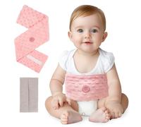 Comfheat Colic Relief for Babies Belt, Flaxseed Heated Tummy Wrap, Baby Belly Wrap Swaddling Belt with Soothing Warmth, Natural Relief for Upset Stomach in Babies and Toddlers, 0-3 Years (Pink)