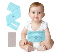 Comfheat Colic Relief for Babies Belt, Flaxseed Heated Tummy Wrap, Baby Belly Wrap Swaddling Belt with Soothing Warmth, Natural Relief for Upset Stomach in Babies and Toddlers, 0-3 Years (Blue)