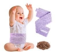 Comfheat Colic Relief for Babies Belt, Flaxseed Heated Tummy Wrap, Baby Belly Wrap Swaddling Belt with Soothing Warmth, Natural Relief for Upset Stomach in Babies and Toddlers, 0-3 Years (Purple)