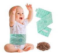 Comfheat Colic Relief for Babies Belt, Flaxseed Heated Tummy Wrap, Baby Belly Wrap Swaddling Belt with Soothing Warmth, Natural Relief for Upset Stomach in Babies and Toddlers, 0-3 Years (light green)