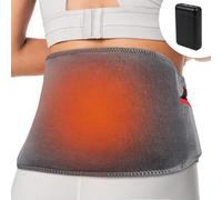 Comfheat Cordless Heat Pad for Back Pain Relief, 10000mAh Battery Powered Heat Belt for Lower Back, Portable Rechargeable Heat Pad Lumbar Hot Compress, Up to 60" Waist Size, Gift for Women Men Mom Dad