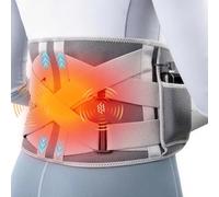 comfheat Cordless Heat Pad with Massager for Back Pain Relief, 10000mAh Battery Rechargeable Lower Back Massager Heated Back Warmer Belt, 3 Vibration and 3 Heat, Gift for Mom Dad, 60"