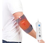 Comfheat Elbow Heat Pad Wrap for Joint Pain Relief USB Heated Elbow Sleeve for Tendonitis and Tennis Elbow Portable Heat Therapy Elbow Brace Adjustable Temperature (Non-Chargeable)