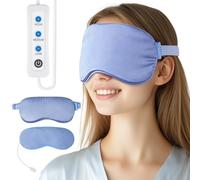 Comfheat Heated Eye Mask for Dry Eyes, USB Heated Warm Eye Compress for Stye Treatment, Blepharitis, Chalazion, 3 Adjustable Heat Settings, Auto-Off, Relaxing Eye Fatigue (Non-Rechargeable)