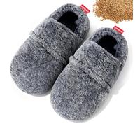comfheat Microwavable Heated Slippers for Women and Men - Heating Booties Warming Slippers for Heat Cold Therapy, Microwave Heated Foot Warmers Socks - Plush Fabric Removable Washable Cover