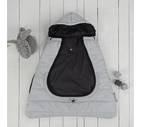 Comfi Cape 2 in 1 Universal Baby Carrier Cape and Stroller Liner - Newborn Travel Out & About Baby Essentials - Keep Your Baby Warm and Cozy - Pewter Grey