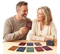 ComfiCare Conversation Cards for Couples Married 20 30 40 50 Years | Thoughtful for Parents Grandparents | 300 Question Cards with Two Depth Levels | Reconnect Without Awkward Topics