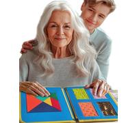 ComfiCare Fidget Blanket for Adults with Dementia: Multi-Sensory Therapy for Calm, Focus, and Joy, Cognitive Exercises, and Dexterity Training - Safe and Certified Fidget Book