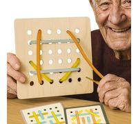 ComfiCare Threads Lacing Board - Games for Dementia Seniors | Alzheimers Activities | Activities for Dementia Patients | Games for Elderly with Dementia