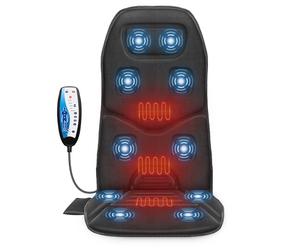 Comfier Back Massager with Heat, Massage Chair with 10 Vibration Massage Motors, Massage Chair Pad for Back Pain, Chair Massager, Massage Seat Cushion for Home Office Use,Father's Day Gifts for Dad