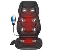 COMFIER Back Massager with Heat, Vibration Massage Cushion with 8 Massage Nodes & Modes, Massage Chair for Home Office, Heated Chair Massager for Back Pain,Men Gifts