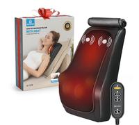 COMFIER Back Neck Massager with Heat, Shiatsu Lower Back Massager for Pain,4D Deep Tissue Electric Massage Pillow for Office Home Use, Gifts for Women Men