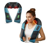 COMFIER Cordless Neck Massager for Neck Pain, Shiatsu Shoulder Massager with Heat, 3D Kneading Deep Tissue Back Massager Pillow, Rechargable & Portable, Birthday Gifts for Women Men