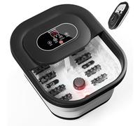 COMFIER Heated Foot Spa Massager, Foot Bath with Vibration, Bubbles, Massage Rollers, Adjustable Temperature for Comfort Home Spa, Gifts for Women Men