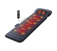 Comfier Massage Mat with Heat Pad,Full Body Massage Bed with Shiatsu Neck Massage Pillow,10 Vibrating Motors & 4 Heating Pads for Back Relief,Massagers for Neck & Back,Gifts for Women,Men