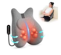 COMFIER Lumbar Cushion, Ergonomic Memory Foam Shoulder Massager, Shiatsu Back Massage with Heat, Graphene Heating Back Massager for Office Chair