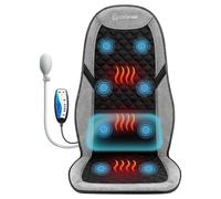 COMFIER Massage Mat with Heat & Innovative Adjustable Lumbar Support, Vibration Massage Seat Pad, Back Massager to Relieve Back Fatigue, Gifts for Women