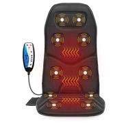 Comfier Massage Seat Cushion with Heat,Back Massage Cushion with 10 Vibration Motors,Heated Massage Chair Pad, Electric Body Massager for Home Office Use, Gifts for Women,Men