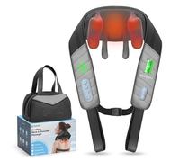 COMFIER Neck Massager with Heat, Deep Tissue 4D Kneading, Portable, Shiatsu Massager for Neck, Back, Shoulder, Foot and Leg, Suitable for Women and Men, Birthday Gifts