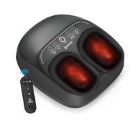 COMFIER Shiatsu Foot Massager with Heat, 3-in-1 Kneading Compression Vibration with 2 Heating Levels, Remote Control for Feet Massage Home Office Use, Birthday Gifts for Women Mens