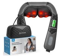 COMFIER Shiatsu Neck Massager with Heat, Electric Deep Tissue Shoulder Massager for Neck Shoulder Pain, Deep Kneading Massage Pillow, Home Office Use, Birthday Gifts for Women Men