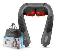 COMFIER Shiatsu Neck Shoulder Massager Back Massager with Heat FSA HSA Eligible Gifts for Mom Dad Deep Tissue 4D Kneading Massage Pillow with Portab