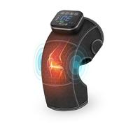 COMFIER Wireless Knee Massager, Knee Support Massager with Graphene Heating and Vibration, 5 Modes & 3 Intensity Levels, Heated Knee Wrap, Gift for Mum and Dad