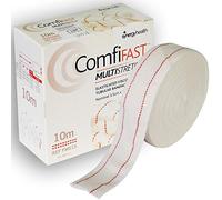 Comfifast Elasticated Multistretch Tubular Viscose Bandage - for Small Limbs, Red Line 3.5cm (for Limb Circumference 8-15cm) - 10m Roll