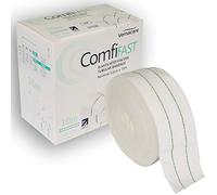 Comfifast Elasticated Tubular Stretch Viscose Bandage - for Medium Limbs, Green Line 5cm (for Limb Circumference 10-25cm) - 10m Roll