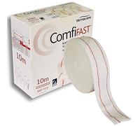 Comfifast Elasticated Tubular Stretch Viscose Bandage - for Small Limbs, Red Line 3.5cm (for Limb Circumference 8-15cm) - 10m Roll