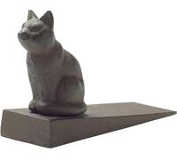 Comfify Vintage Cast Iron Cat Door Stop Wedge Lovely Decorative Finish, Padded Anti-Scratch Felt Bottom Protects Floors | in Rust Brown (Cat Door Stop CA-1507-12)