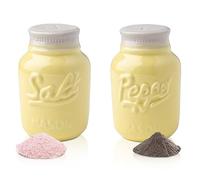 Comfify Vintage Salt & Pepper Shakers Charming Decorative Set for Vintage, Rustic and Shabby Chic Lovers - Robust Ceramic in Yellow