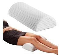 ComfiLife Bolster Pillow for Legs, Knees, Lower Back - 100% Memory Foam Half Moon Pillow - Semi Roll Pillow for Lower Back Pain Relief - Great as Under Knee Pillow, Leg Rest Pillow, Lumbar Pillow