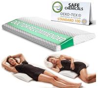 ComfiLife Lumbar Support Pillow for Sleeping Memory Foam Pillow for Back Pain Relief - Side, Back and Stomach Sleepers- Triangle Wedge Bolster Pillow - Bed Rest Pillow (White, Standard)