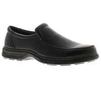 Comfisole Robin Mens Smart Shoes - Slip-On Smart Wide Fit Black School Shoe & Work Shoe. Comfortable Casual Lightweight Wide Fit Shoes for Men UK Black 6 UK