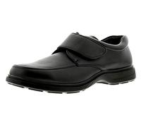 Comfisole Percy Mens Casual Shoes - Touch Fastening, Wide Fit & Comfortable Shoes for Men in Extra Large Sizes, Perfect for Work & Casual Wear Black 15 UK