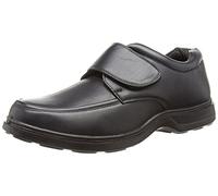 Comfisole Mens Black Touch Fastening Comfort Fit Shoes Size: 8