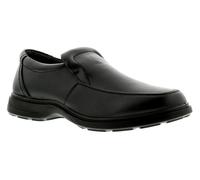Comfisole Robin Mens Black Wider Fitting Slip On Casual Shoes, Size: 13