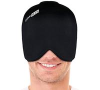 ComfiTECH Head Ice Pack Wrap Cold Cap Cooling Gel Hat, Large, Black