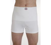 Comfizz Level 2 Ostomy Support Boxer: High Waist, Unisex, Medium Support Ideal for Post Surgery & Small Hernias (S/M,White)