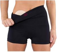 Comfizz Level 2 Ostomy Support Boxer: High Waist, Unisex, Medium Support Ideal for Post Surgery & Small Hernias (S/M,Black)