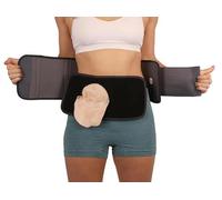 Comfizz Level 3 Two Piece Ostomy Support Belt: Firm Support, 17cm Depth Suitable For Regular or High Sited Stomas & Large Hernias (L, 90mm Aperture)