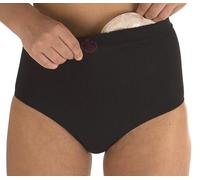 Comfizz Medium Firm Abdominal Support Briefs High Rise Waist - Women’s Ideal for Ostomy, Hernia, Post Surgery Support. (S/M, Black)